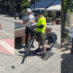 FOTO Polițiștii constănțeni au desfășurat o campanie de prevenire pentru siguranța pietonilor și bicicliștilor campanie ipj constanta