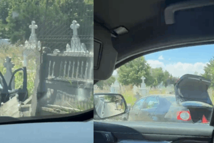 VIDEO O mașină a dărâmat gardul cimitirului din Eforie Nord eforie nord