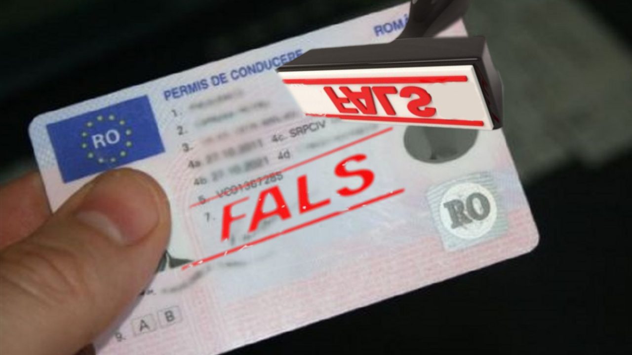 După ce a condus cu un permis fals, eliberat din 1987, a fost CONDAMNAT cu executare permis