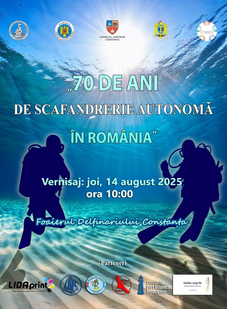 Muzeul de Istorie Națională și Arheologie Constanța marchează 70 de ani de scafandrerie autonomă printr-o expoziție aniversară la Delfinariul Constanța 530946875 1400254654944237 5801758285202212884 n