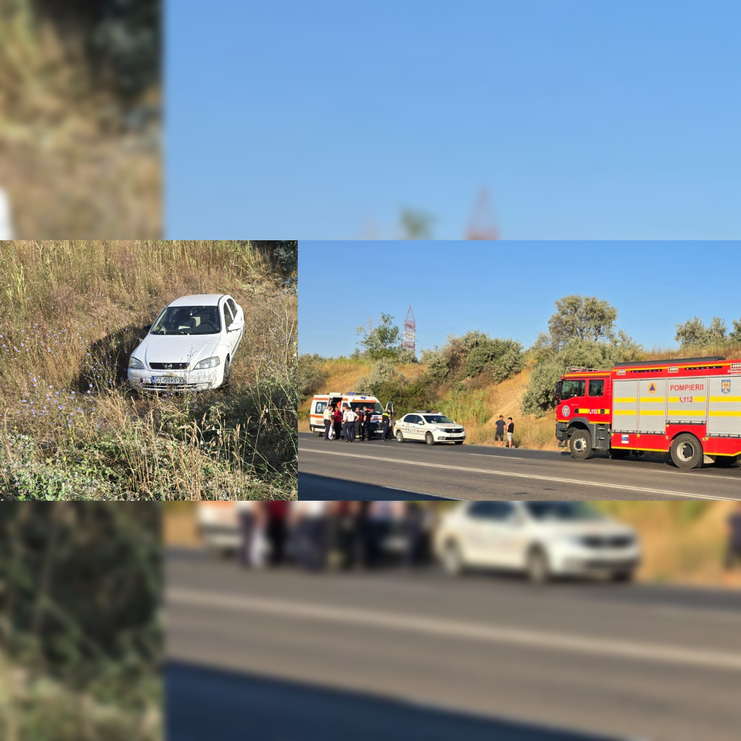 FOTO VIDEO/ Accident la Năvodari: O șoferiță a ajuns cu mașina în șanț Image Editor 2025 08 02T095513.701