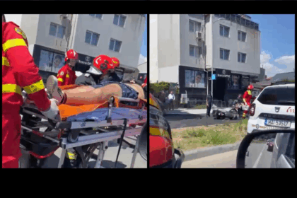 UPDATE FOTO VIDEO Motociclist accidentat pe Bulevardul Mamaia, preluat de SMURD Image Editor 2025 08 04T122610.346