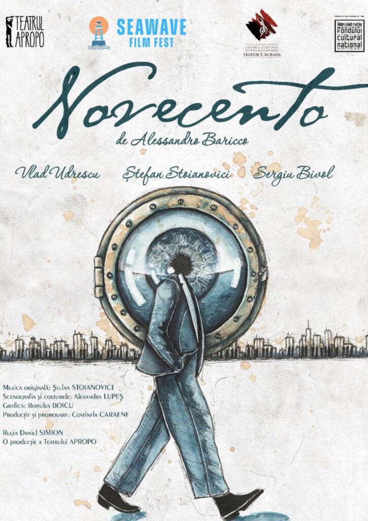 Teatru și muzică live în „Novecento”, un eveniment susținut de C.J. Constanța 2 Teatru și muzică live în „Novecento”, un eveniment susținut de C.J. Constanța NOVECENTO afis