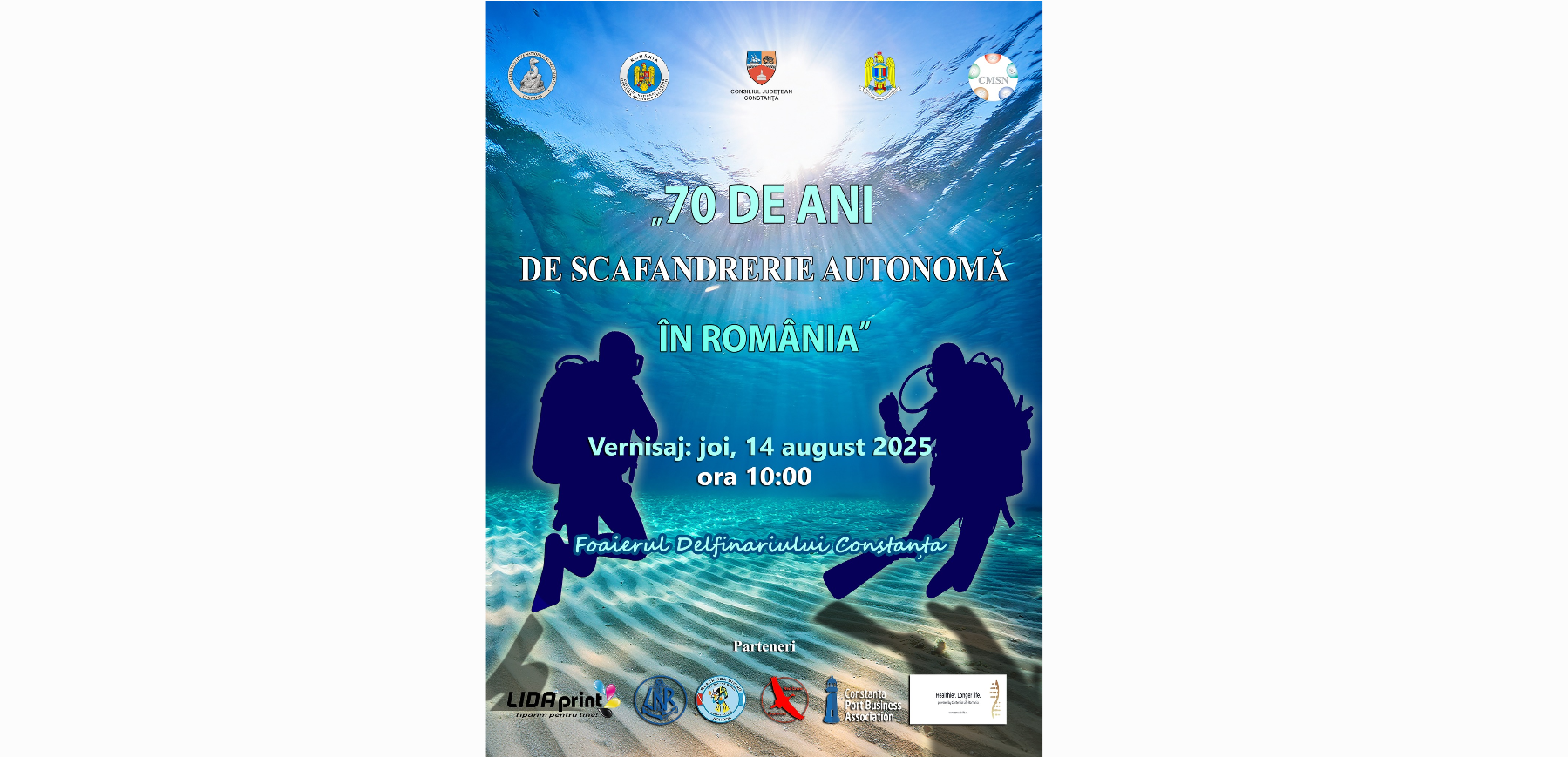 Muzeul de Istorie Națională și Arheologie Constanța marchează 70 de ani de scafandrerie autonomă printr-o expoziție aniversară la Delfinariul Constanța Screenshot 2025 08 12 170909