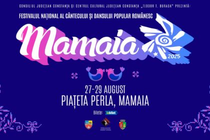 Festivalul „Mamaia” 2025 – cântecul, dansul și portul românesc, pe scena din Piațeta Perla/ Program afis folclor