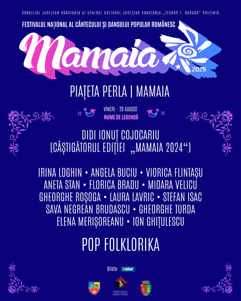 Festivalul „Mamaia” 2025 – cântecul, dansul și portul românesc, pe scena din Piațeta Perla/ Program folclor foto 1