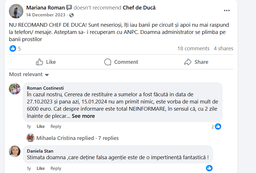 FOTO Ea este femeia acuzată că a păcălit zeci de oameni cu vacanțe fantomă – mărturiile clienților înșelați/ Percheziții la agenția de turism „Chef de ducă” din Constanța 7 FOTO Ea este femeia acuzată că a păcălit zeci de oameni cu vacanțe fantomă – mărturiile clienților înșelați/ Percheziții la agenția de turism „Chef de ducă” din Constanța image 11