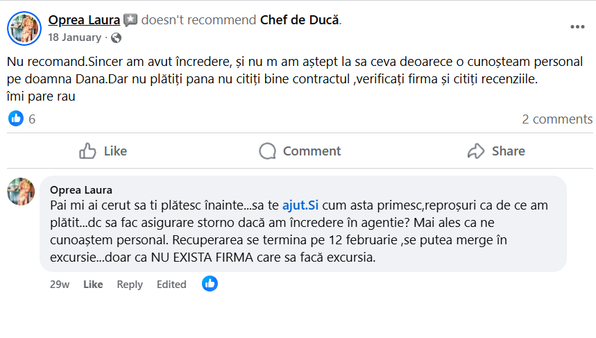 FOTO Ea este femeia acuzată că a păcălit zeci de oameni cu vacanțe fantomă – mărturiile clienților înșelați/ Percheziții la agenția de turism „Chef de ducă” din Constanța 8 FOTO Ea este femeia acuzată că a păcălit zeci de oameni cu vacanțe fantomă – mărturiile clienților înșelați/ Percheziții la agenția de turism „Chef de ducă” din Constanța image 12