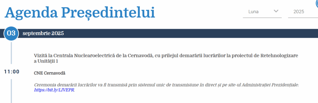 Președintele Nicușor Dan, vizită la CNE Cernavodă, Unitatea 1 / Agenda șefului de stat 2 Președintele Nicușor Dan, vizită la CNE Cernavodă, Unitatea 1 / Agenda șefului de stat image 1